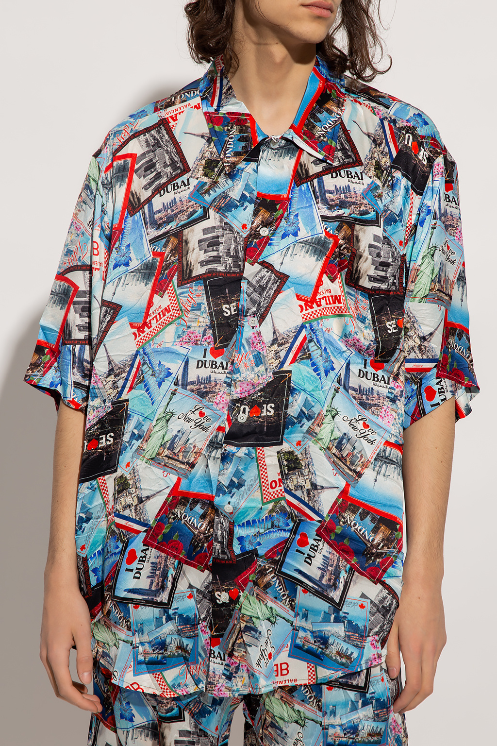 Balenciaga newspaper sales shirt